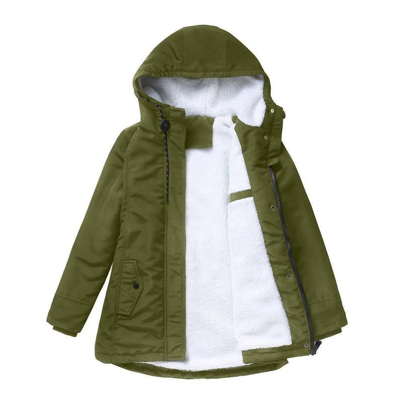 AMINA™ - Manteau d'hiver épais avec capuche et doublure matelassée pour la chaleur hivernale