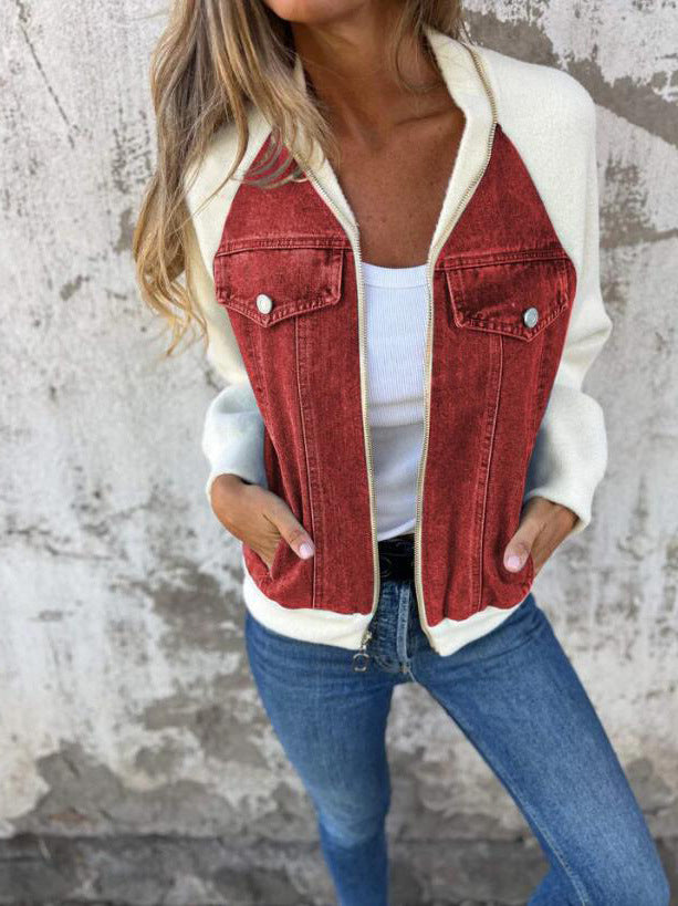 DELANEY | VESTE CASUAL AVEC FERMETURE ÉCLAIR ET COL EN V