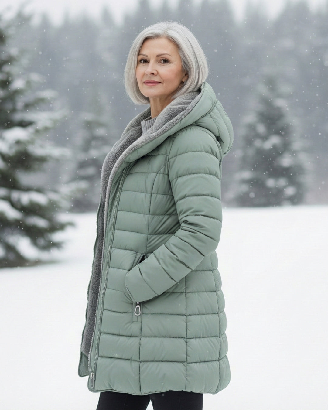 Jami | Manteau Puffer Doublé en Fleece