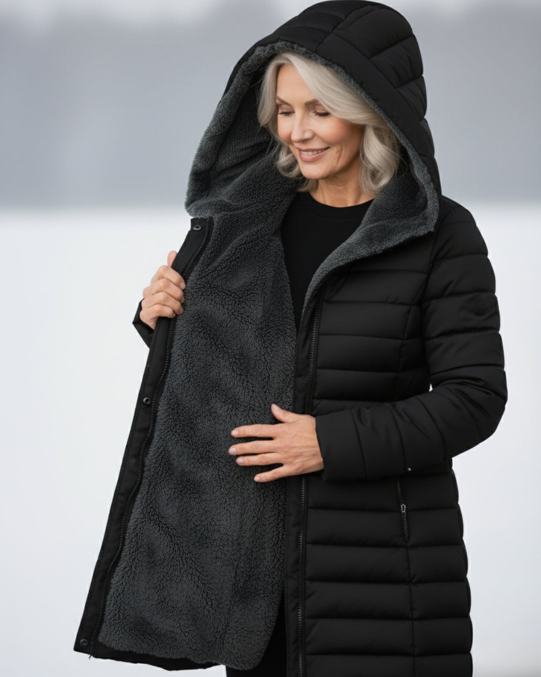 Jami | Manteau Puffer Doublé en Fleece