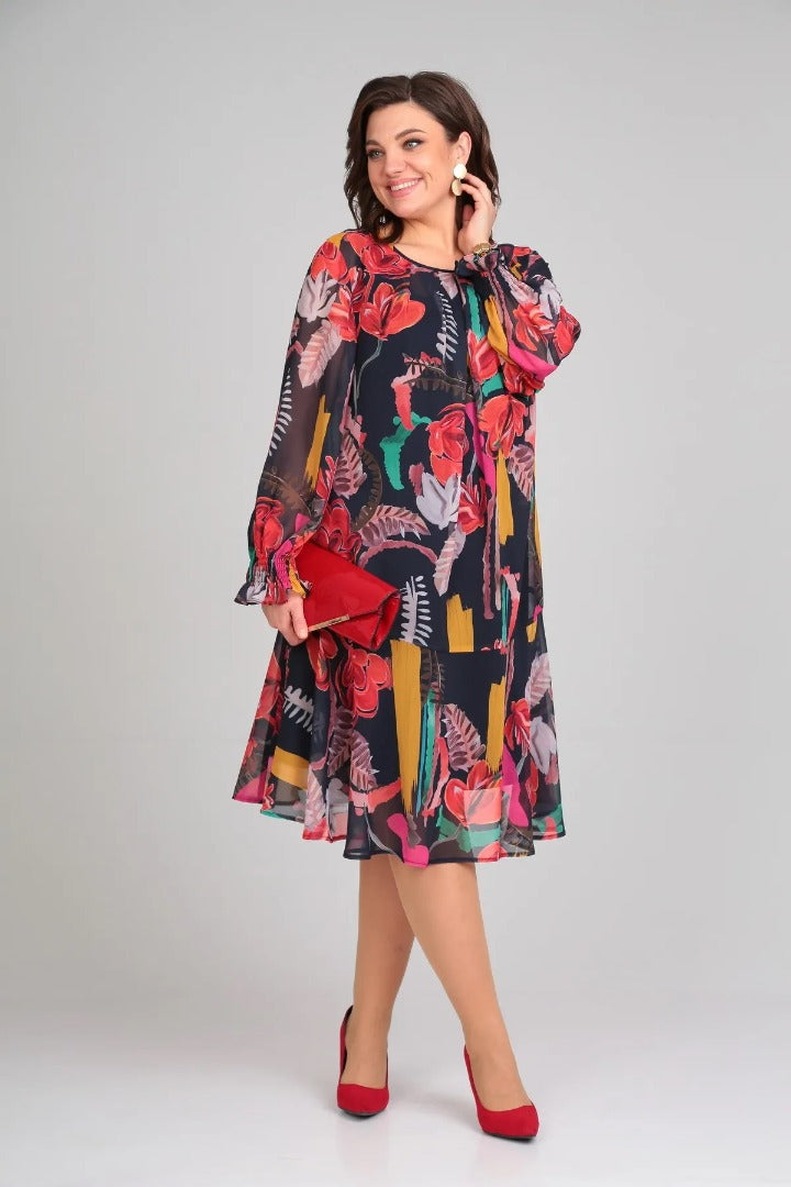 Floride – Élégant robe à fleurs