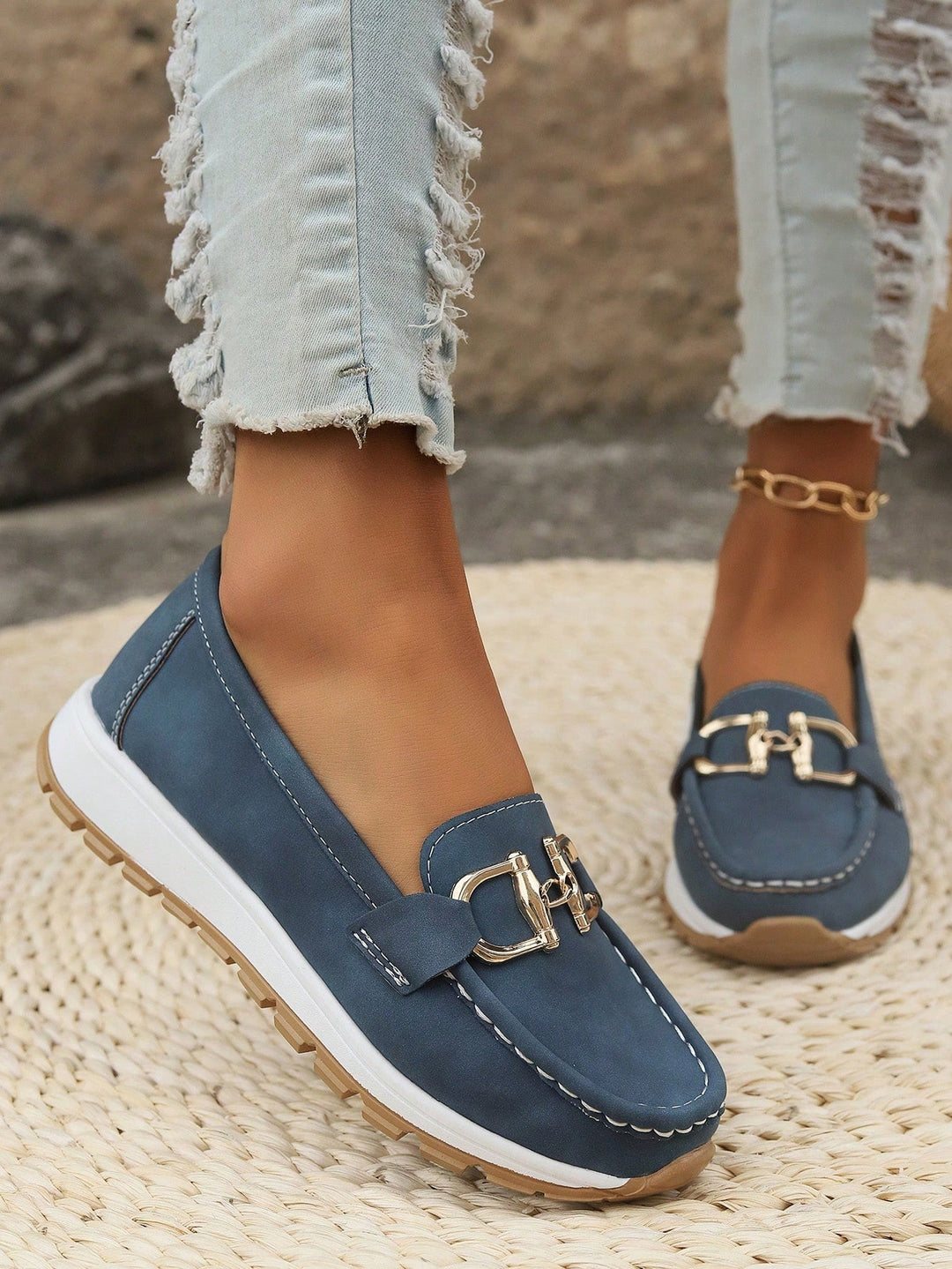 Ellie | Mocassins à boucle plate