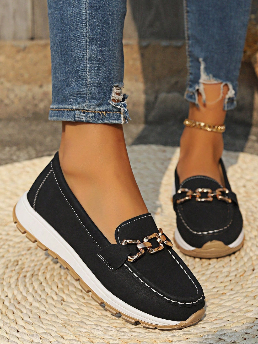 Ellie | Mocassins à boucle plate
