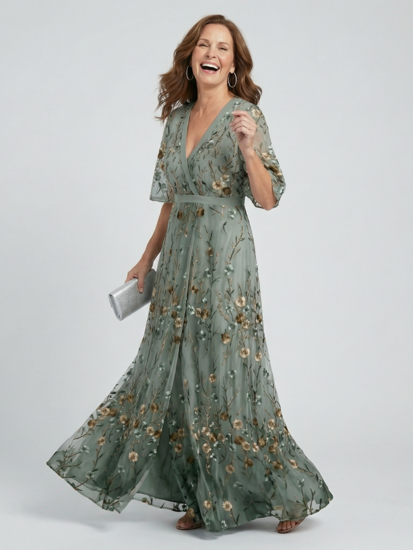 Selora | Robe Maxi Flow Halter Fleurie