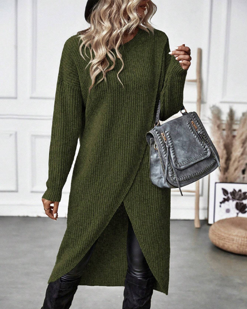 Addison™ - Robe pull confortable au style irrégulier