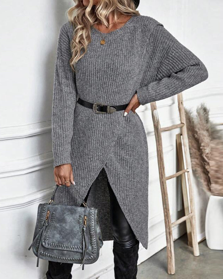 Addison™ - Robe pull confortable au style irrégulier