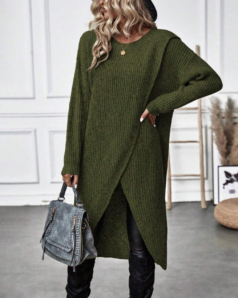 Addison™ - Robe pull confortable au style irrégulier