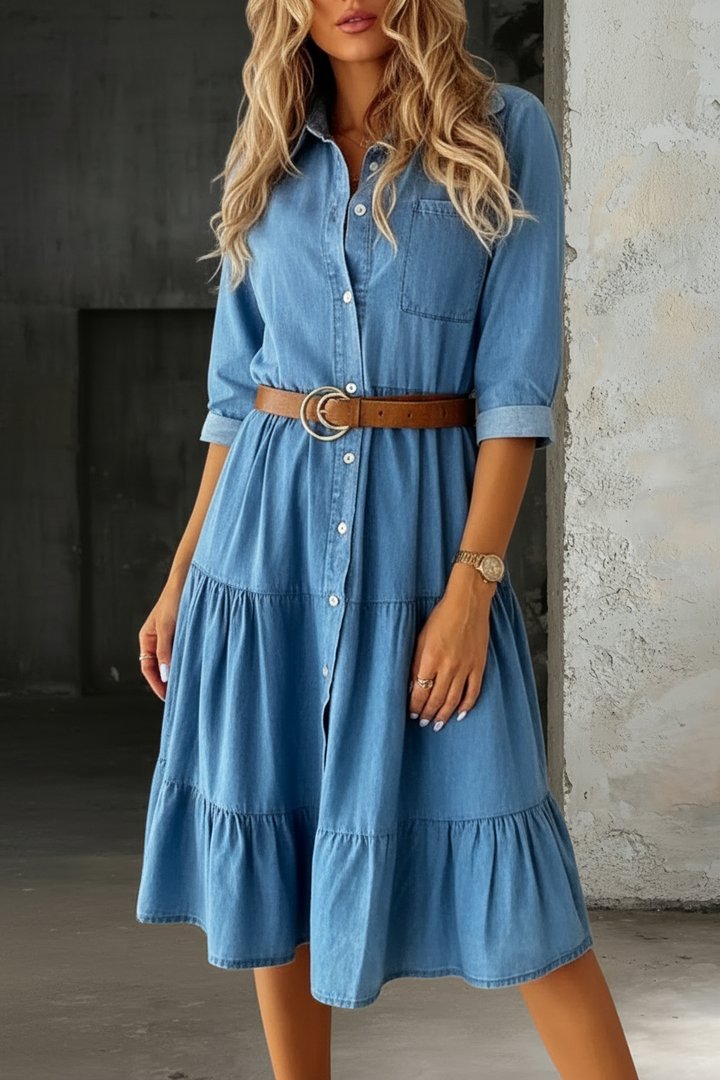 Bárbara | Robe en jean décontractée élégante