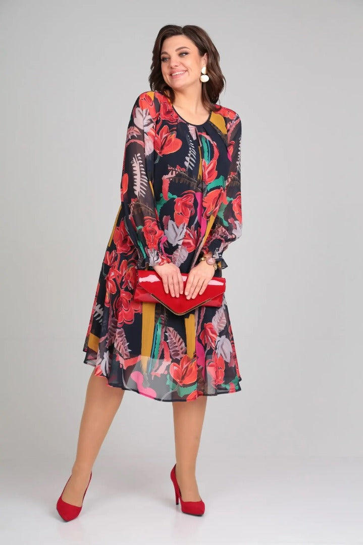 Floride – Élégant robe à fleurs