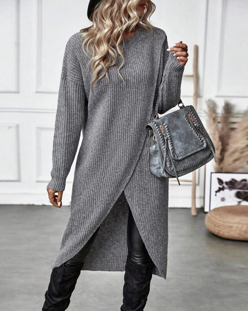 Addison™ - Robe pull confortable au style irrégulier