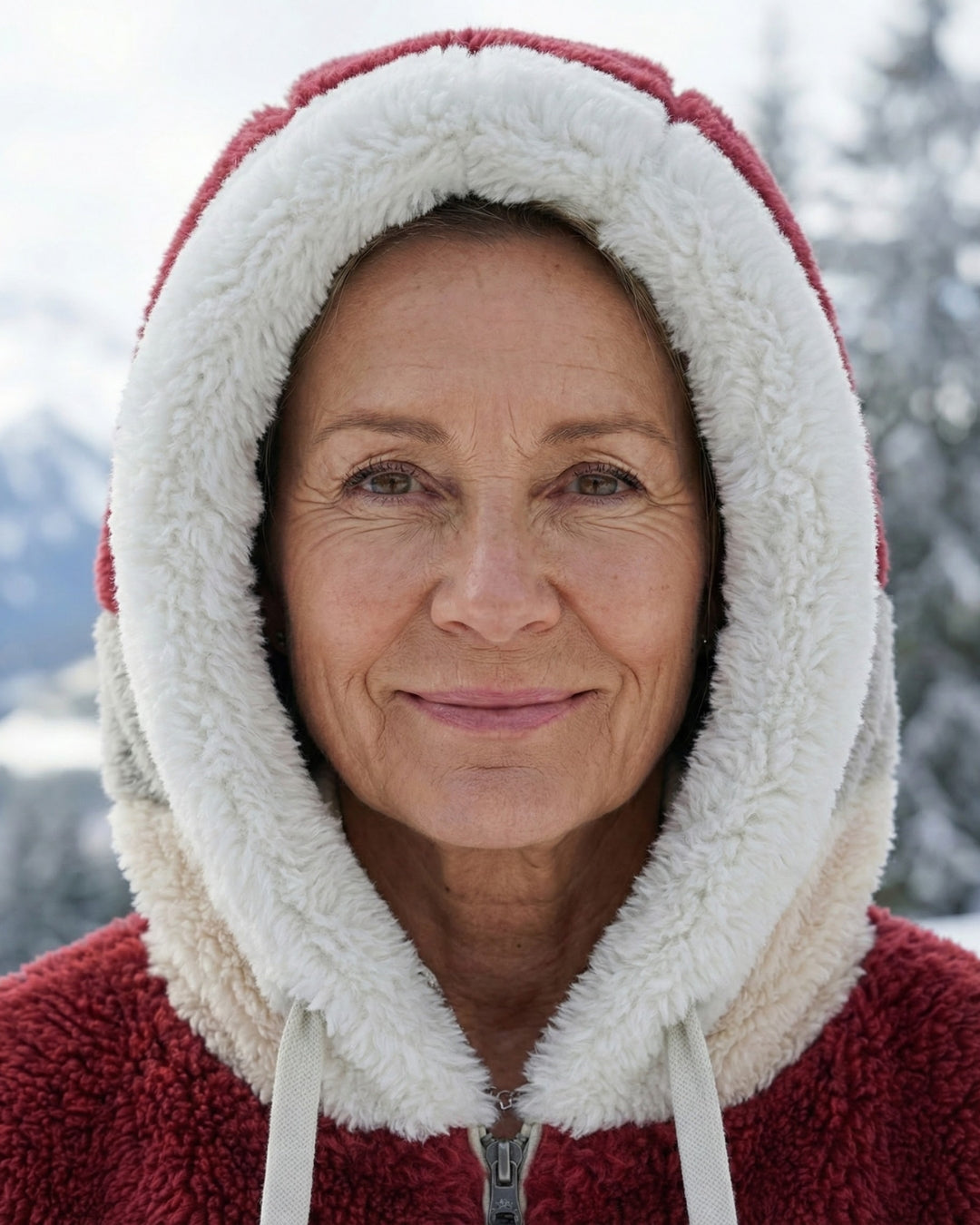 Veste en peluche colorée