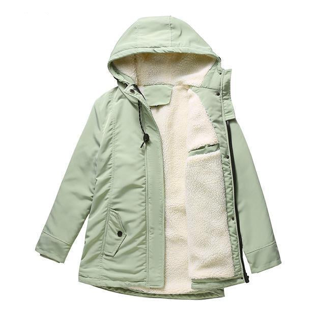 AMINA™ - Manteau d'hiver épais avec capuche et doublure matelassée pour la chaleur hivernale