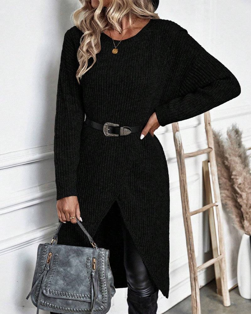Addison™ - Robe pull confortable au style irrégulier