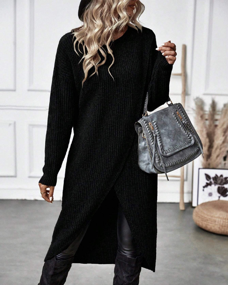 Addison™ - Robe pull confortable au style irrégulier