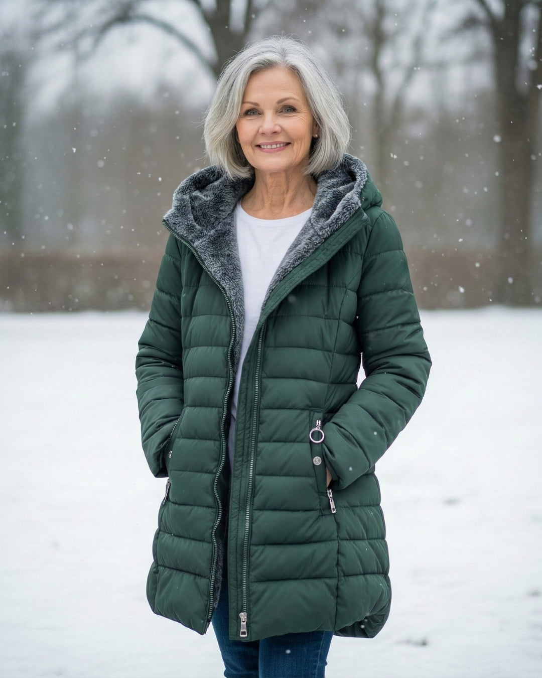 Jami | Manteau Puffer Doublé en Fleece