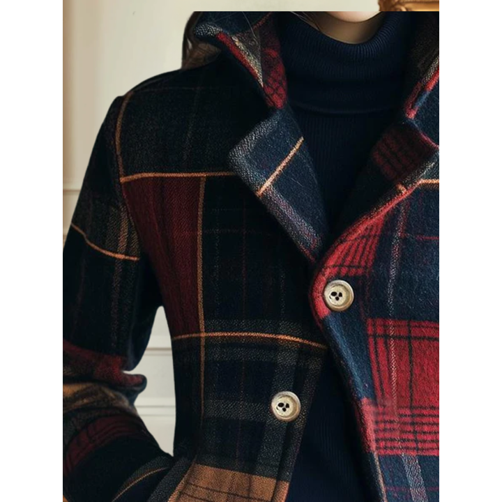 Natalie | Veste à Carreaux Classique