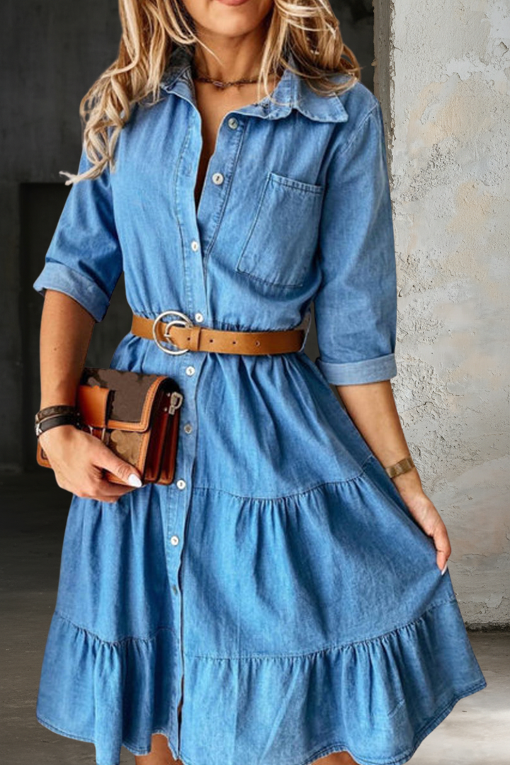 Bárbara | Robe en jean décontractée élégante