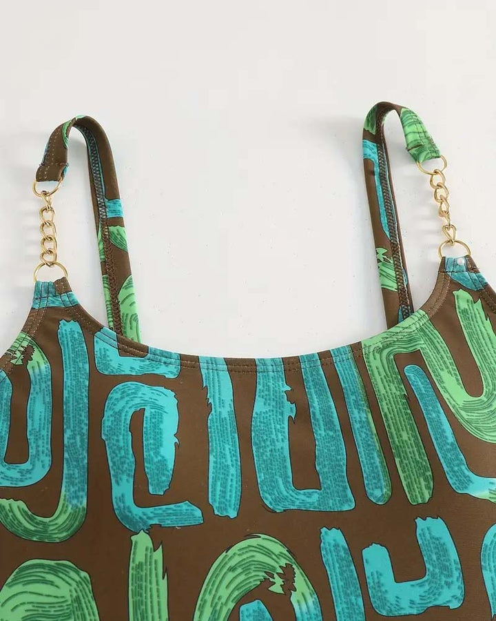 Maillot De Bain Sexy Une Pièce Bretelles