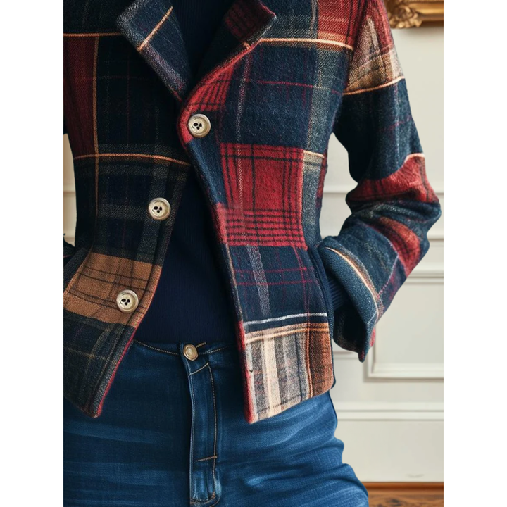 Natalie | Veste à Carreaux Classique