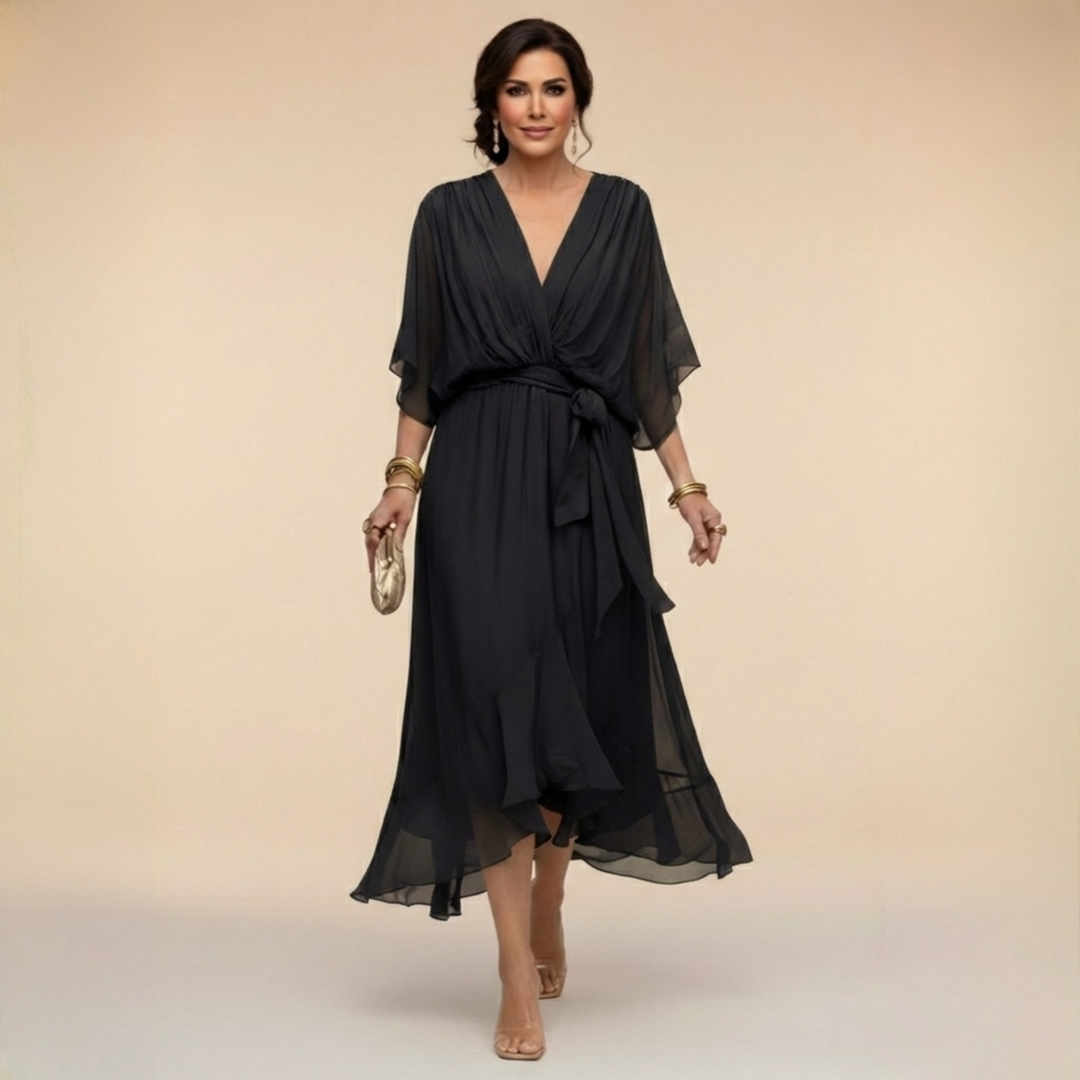 Sorena | Robe Maxi Élégante à Col V