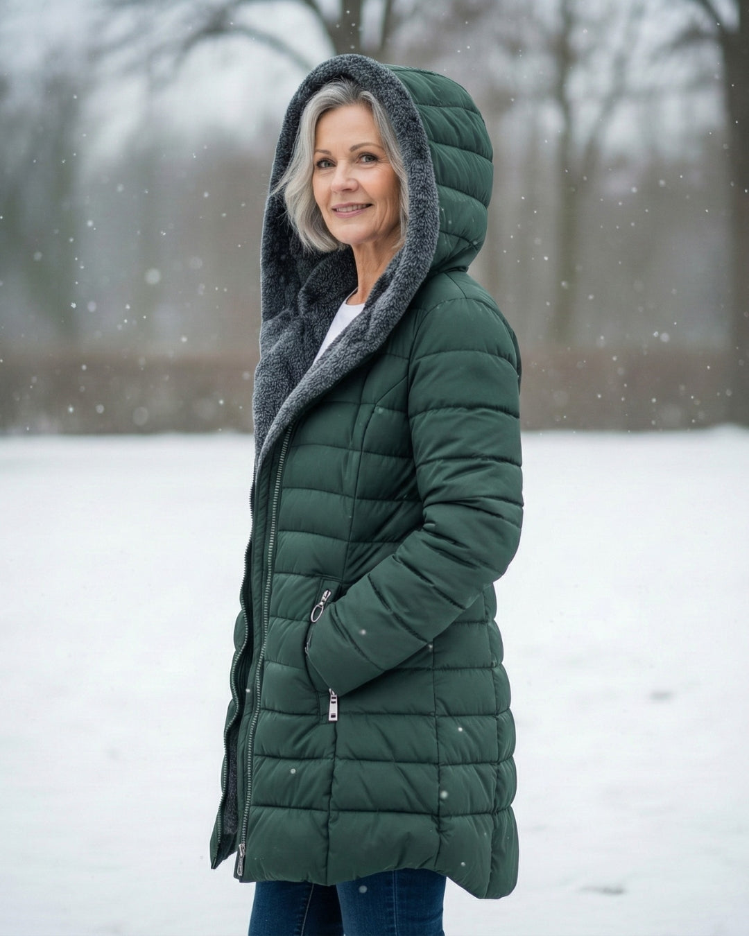 Jami | Manteau Puffer Doublé en Fleece