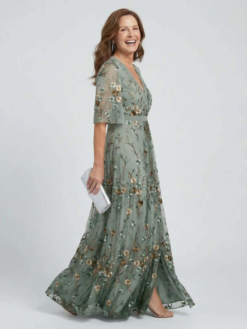 Selora | Robe Maxi Flow Halter Fleurie