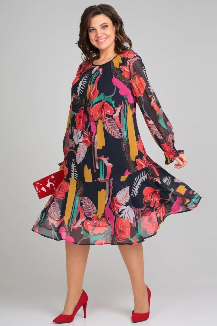 Floride – Élégant robe à fleurs