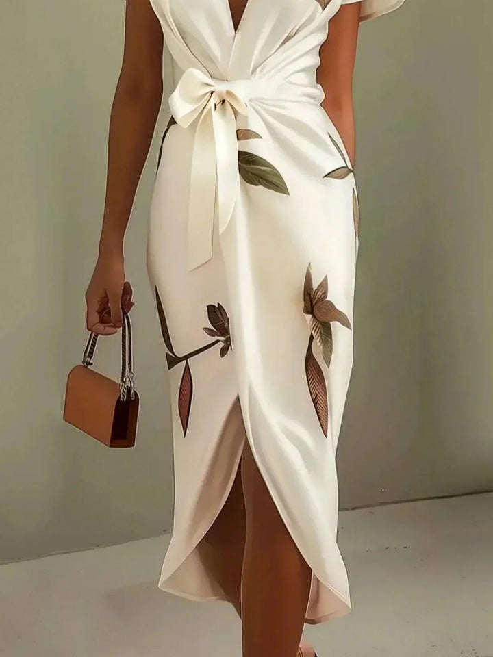 Hélène | Robe portefeuille élégante fluide