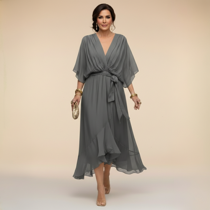 Sorena | Robe Maxi Élégante à Col V