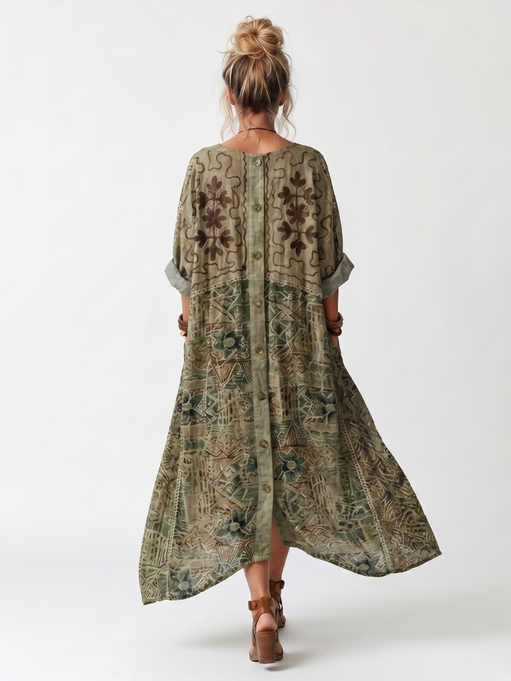 Aleta™ | Robe Midi avec Boutons