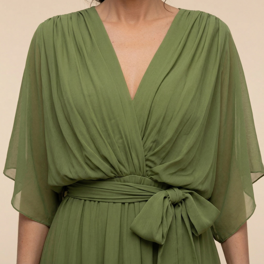 Sorena | Robe Maxi Élégante à Col V