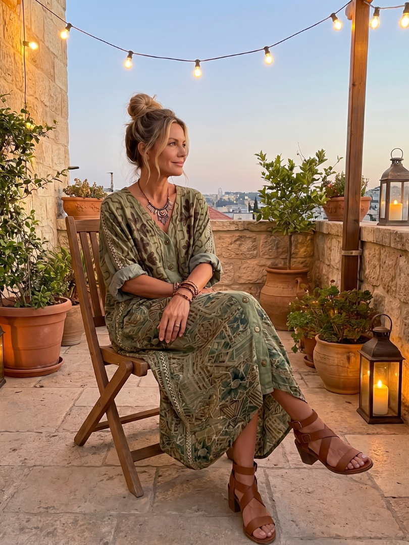 Aleta™ | Robe Midi avec Boutons