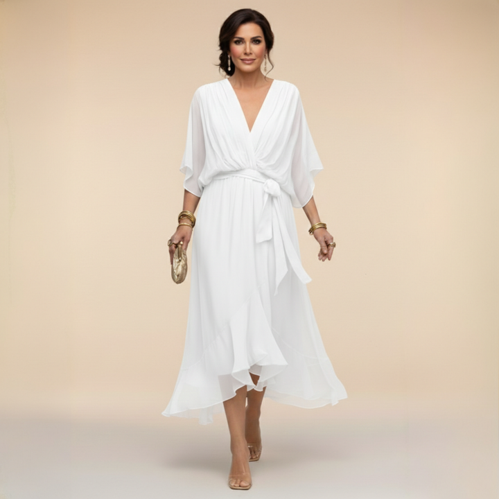 Sorena | Robe Maxi Élégante à Col V