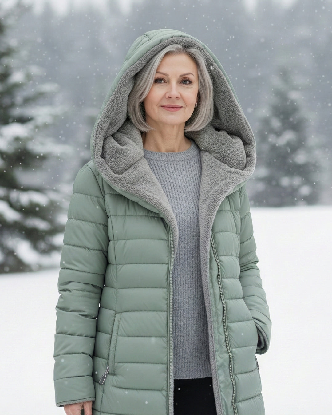 Jami | Manteau Puffer Doublé en Fleece