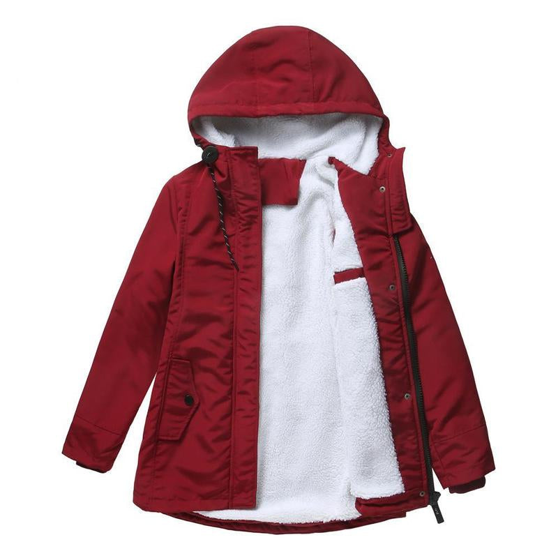 AMINA™ - Manteau d'hiver épais avec capuche et doublure matelassée pour la chaleur hivernale