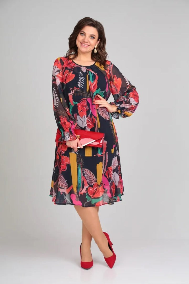 Floride – Élégant robe à fleurs