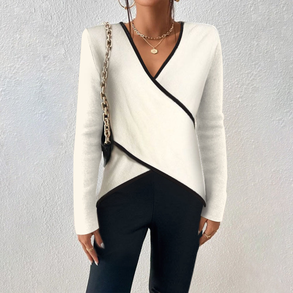 Alyssa™ – Pull col V élégant et chaud