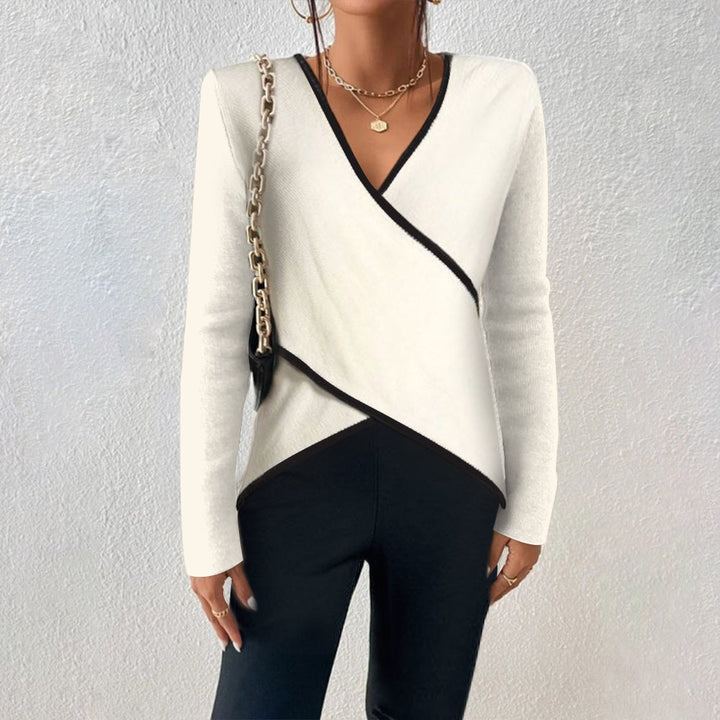 Alyssa™ – Pull col V élégant et chaud