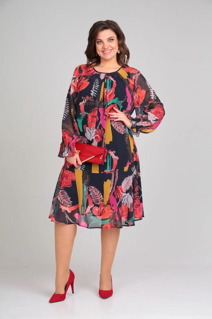 Floride – Élégant robe à fleurs