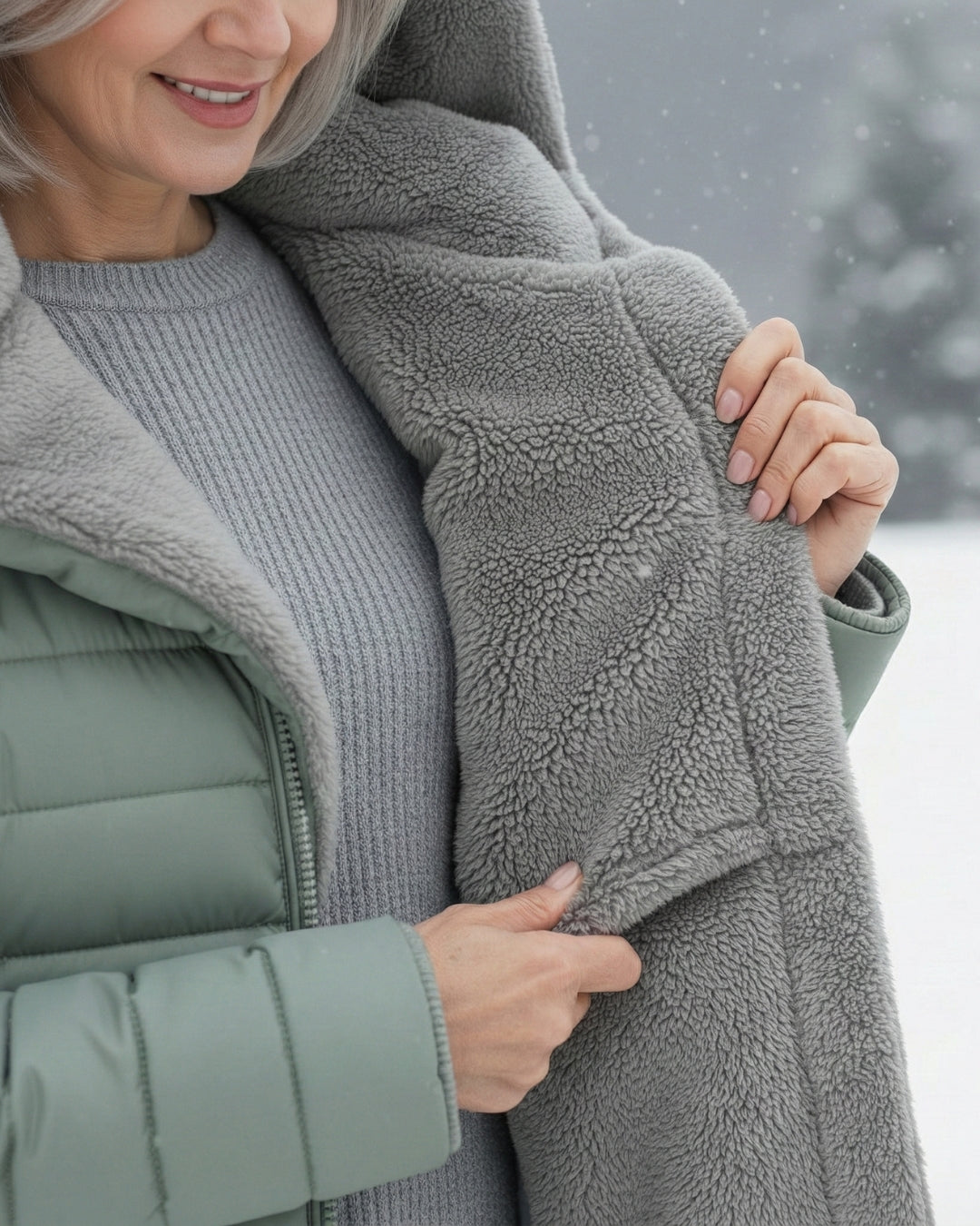 Jami | Manteau Puffer Doublé en Fleece