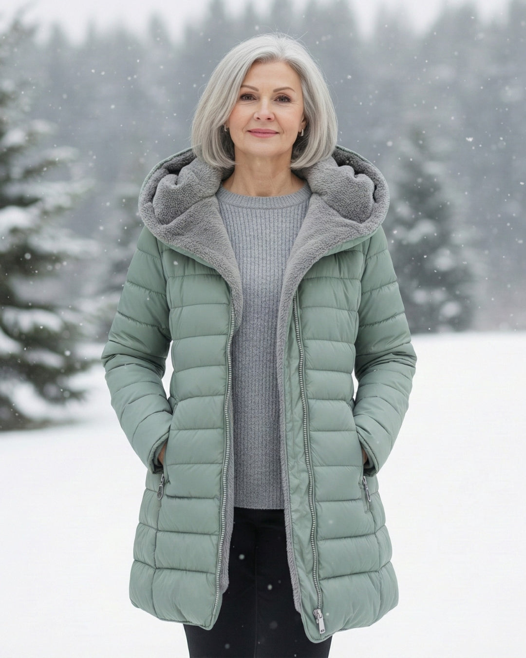 Jami | Manteau Puffer Doublé en Fleece