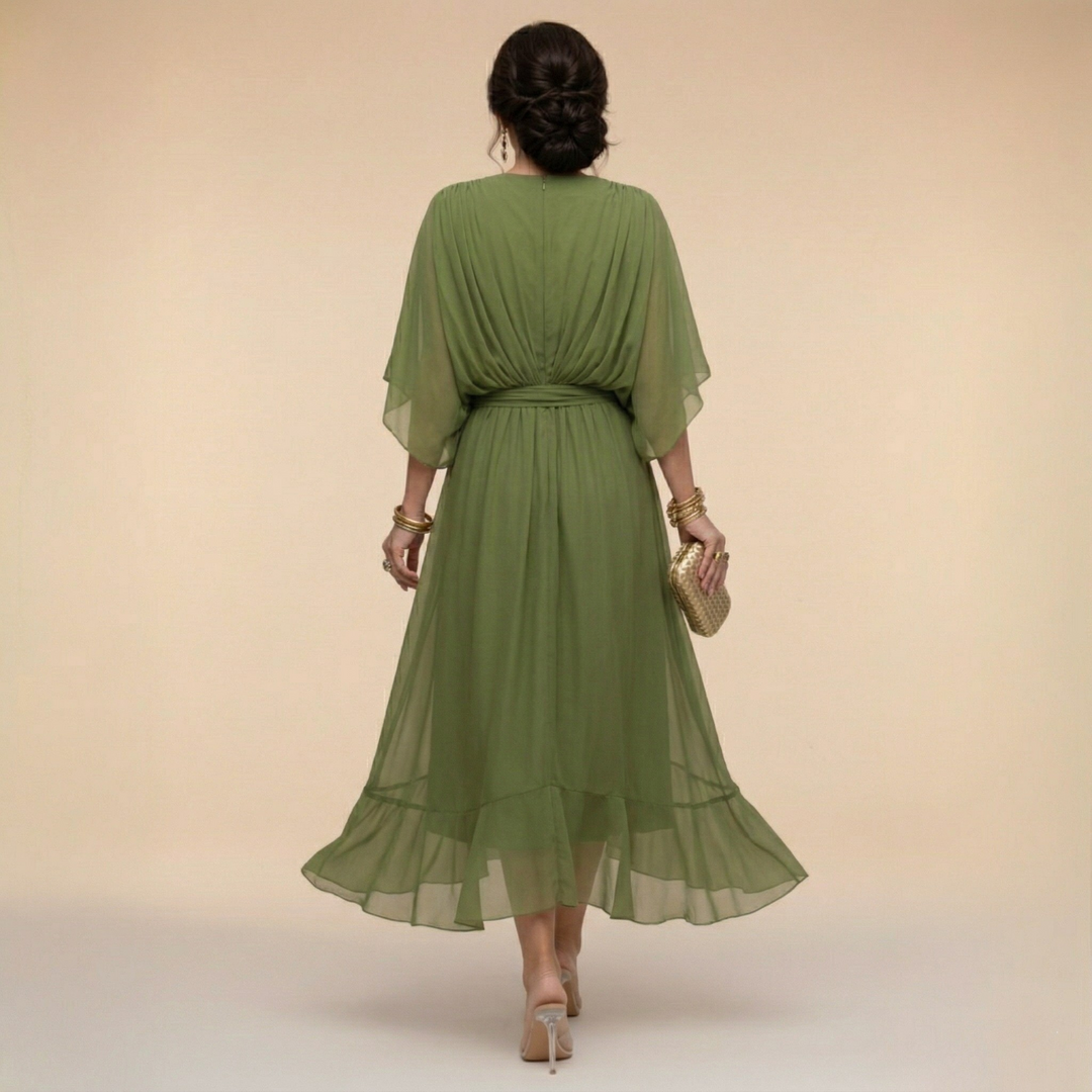 Sorena | Robe Maxi Élégante à Col V