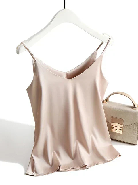 GINA | Top Spaghetti Satin de Base