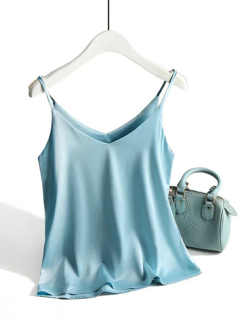 GINA | Top Spaghetti Satin de Base