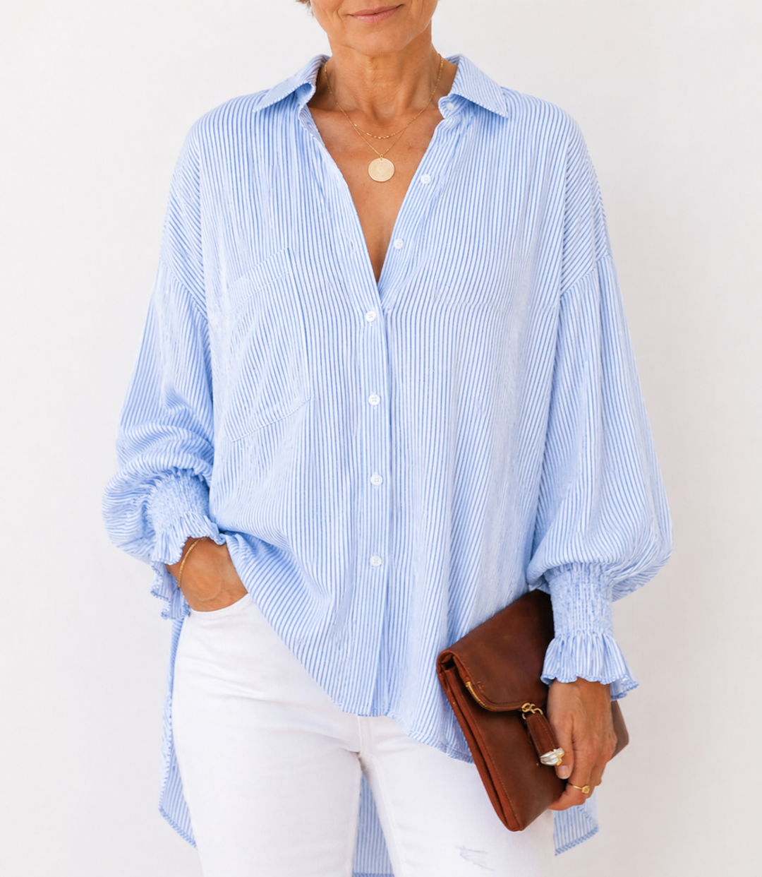 Maude | Chemise Rayée Relaxed-Fit pour Tous les Jours