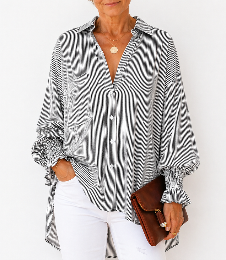 Maude | Chemise Rayée Relaxed-Fit pour Tous les Jours