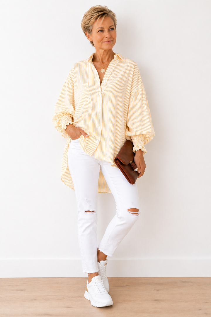 Maude | Chemise Rayée Relaxed-Fit pour Tous les Jours