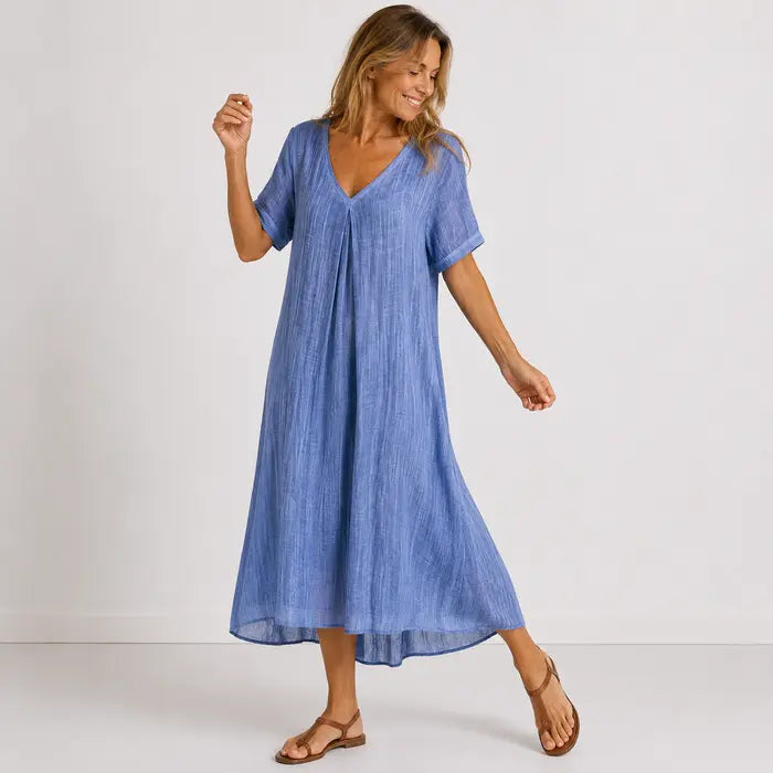 Violette - Robe longue fluide