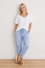 Yanna | Pantalon en lin confortable à coupe ample