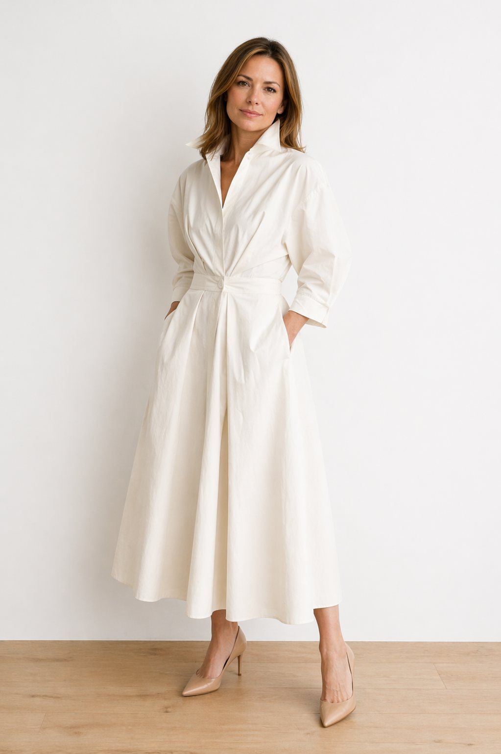 MAGDA | Manteau-robe long élégant